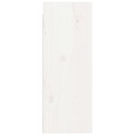 vidaXL Armoires murales 2 Pièces Blanc 30x30x80 cm Bois de pin massif