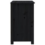 vidaXL Tables de chevet 2 Pièces Noir 50x35x61 5 cm Bois de pin massif