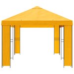 vidaXL Abri de jardin 6 x 3 m Jaune Polyester et Acier 190