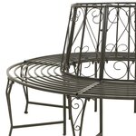 vidaXL Banc circulaire de jardin 160 cm Acier