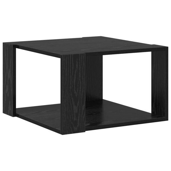 vidaXL Table basse Chêne noir 51.5 x 51.5 x 30 cm Bois d'ingénierie