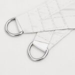 vidaXL Voile de parasol tissu oxford triangulaire 4x4x5 8 m blanc