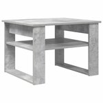 vidaXL Table basse Gris béton 64 x 54 x 44 cm Bois d'ingénierie