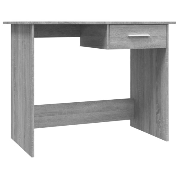 vidaXL Bureau Sonoma gris 100x50x76 cm Bois d'ingénierie