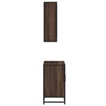 vidaXL Ensemble de meubles de salle de bain 2 Pièces Chêne marron