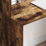 vidaXL Bureau Chêne fumé 102 x 50 x 124 cm Bois d'ingénierie