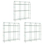 vidaXL Treillis de jardin pour plantes grimpantes 3 Pièces forme en U