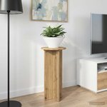 vidaXL Support de Plante 2 pièces Chêne artisanal 29 5 x 29 5 x 60 cm