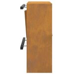 vidaXL boîte aux lettres Rouillé 30 x 23 x 55 cm