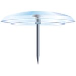 Boîte de 40 punaises Linicolor® pointe 7mm 10mm de diamètre Cristal translucide EXACOMPTA