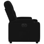 vidaXL Fauteuil inclinable électrique Noir Tissu