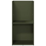 vidaXL Portant de bois chauffage vert olive 40x30x80 cm