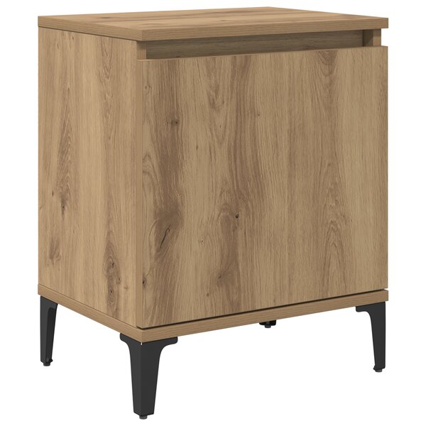 vidaXL Table de chevet en chêne d'artisan Chêne d'artisan