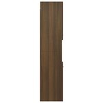 vidaXL Armoire de bain Chêne marron 30x30x130 cm Bois d'ingénierie