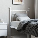 vidaXL Tête de lit métal blanc 75 cm
