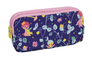 Trousse 3 fermetures éclair série spéciale Fairy Tale Lilas
