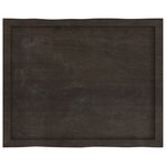 vidaXL Dessus de table bois massif traité bordure assortie