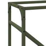 vidaXL Portant de bois chauffage vert olive 40x25x100 cm