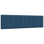 vidaXL Cadre de lit sans matelas Hanko bleu 180x200 cm tissu