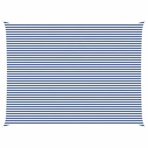 vidaXL Voile d'ombre Bleu et Blanc 8 x 6 m 100   polyester Oxford