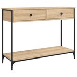vidaXL Table console chêne sonoma 100x34 5x75 cm bois d'ingénierie