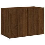 vidaXL Meuble TV mural chêne marron 60x30x41 cm