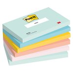 Notes repositionnables couleurs beachside post-it 76 x 127 mm - bloc de 100 feuilles - lot de 12