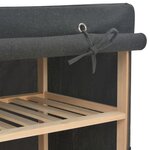 vidaXL Garde-robe Gris 135 x 40 x 170 cm Tissu