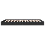 vidaXL Cadre de lit sans matelas noir 90x190 cm bois ingénierie