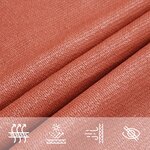 vidaXL Voile d'ombrage 160 g/m² Terre cuite 3x3 m PEHD