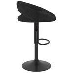 vidaXL Tabourets de bar lot de 2 noir velours