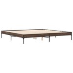vidaXL Cadre de lit sans matelas chêne marron 200x200 cm