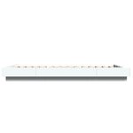 vidaXL Cadre de lit avec lumières LED sans matelas blanc 90x200 cm