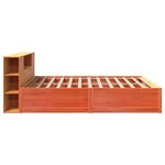 vidaXL Cadre de lit sans matelas cire marron 180x200cm bois pin massif