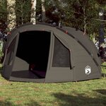 vidaXL Tente de pêche 4 personnes marron imperméable