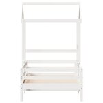 vidaXL Cadre de lit avec toit sans matelas blanc 80x200 cm