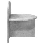 vidaXL Table de chevet 2 Pièces Gris béton 40 x 35 5 x 45 5 cm
