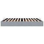 vidaXL Cadre de lit ottoman sans matelas gris clair 160x200 cm tissu