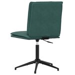 vidaXL Chaises à manger lot de 6 vert foncé velours