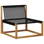 vidaXL Ensemble de canapés d'extérieur 4 pc Naturel et Crème