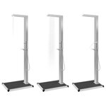 vidaXL Douche d'extérieur avec receveur de douche WPC Acier inoxydable