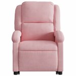 vidaXL Fauteuil inclinable électrique rose velours