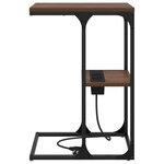 vidaXL Cabinet de chevet Chêne brun 41 5 x 26 x 60 5 cm