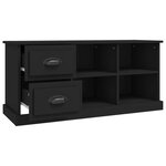 vidaXL Meuble TV noir 102x35 5x47 5 cm bois d'ingénierie