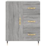 vidaXL Buffet sonoma gris 69 5x34x90 cm bois d'ingénierie