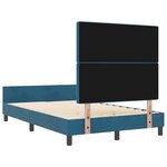 Lit vidaXL Bleu Foncé 120x190 cm Velours