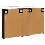 vidaXL Ensemble de Meubles de Salle de Bain 3 Pièces 120 x 14 5 x 70 cm