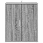 vidaXL Meuble à chaussures Sonoma gris 60x35x70 cm Bois d'ingénierie