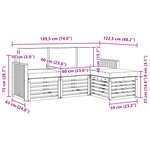 vidaXL Ensemble de canapés d'extérieur 4 pc Naturel et Anthracite
