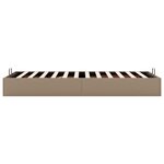 vidaXL Cadre de lit ottoman sans matelas cappuccino 100x200 cm